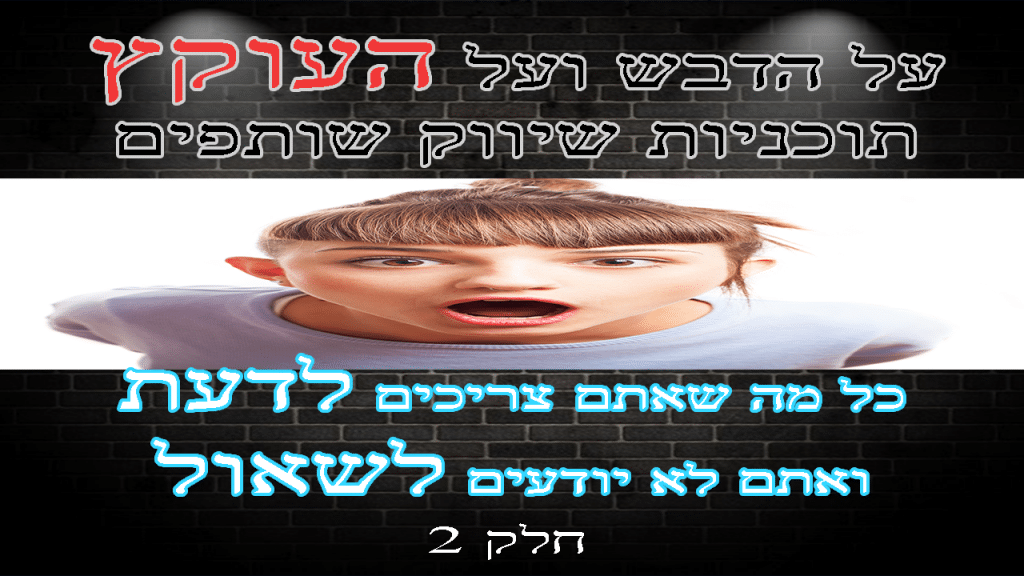 על הדבש ועל העוקץ תוכניות שיווק שותפים